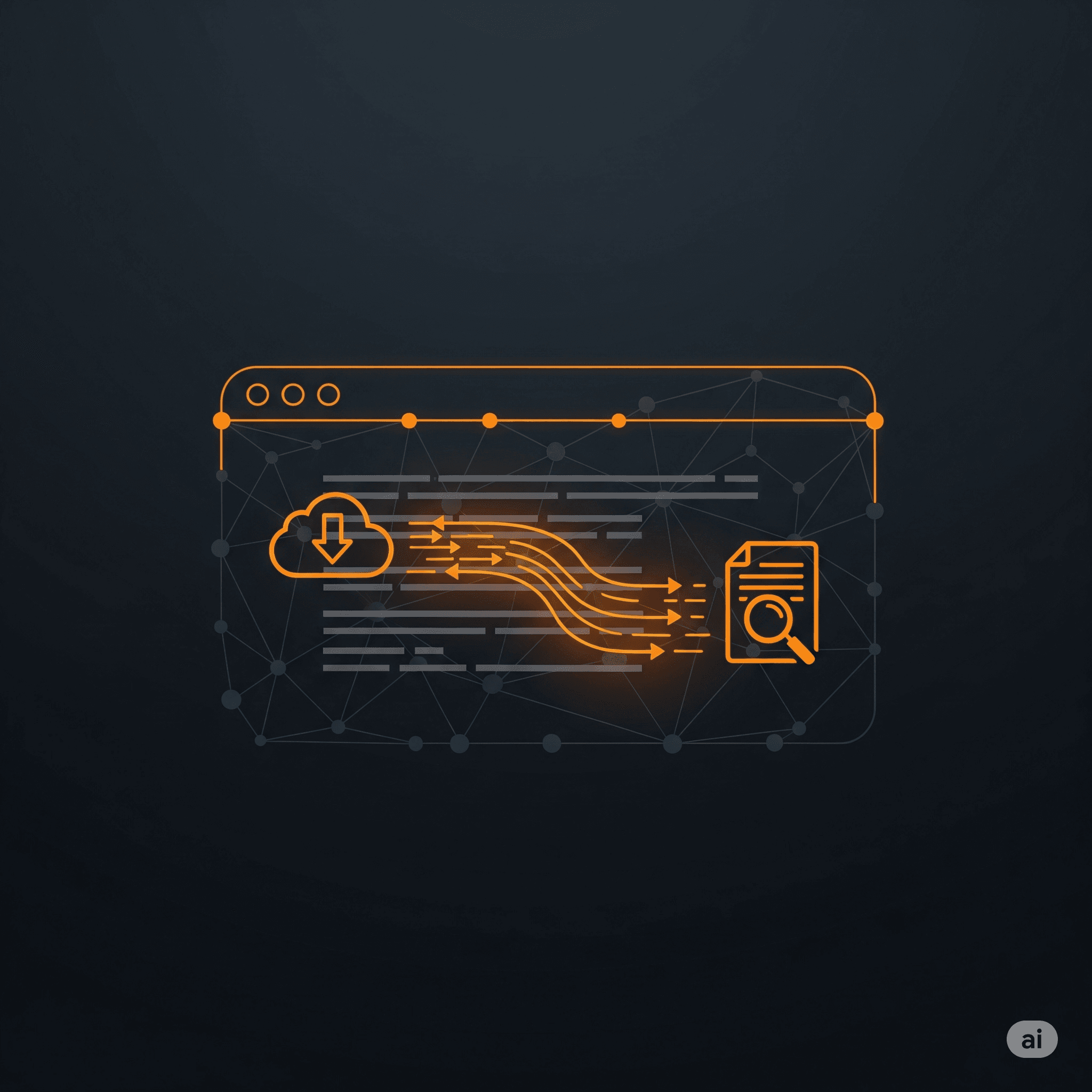Abstract image of data scraping