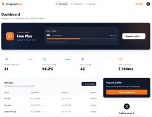 Scraping Duck Web Interface